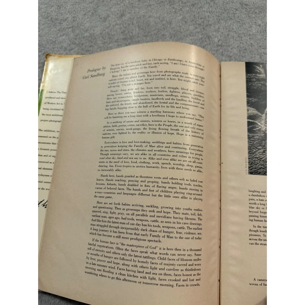 The Family of Man Edward Steichen MoMA Photography Book 1955 Carl Sandburg Book